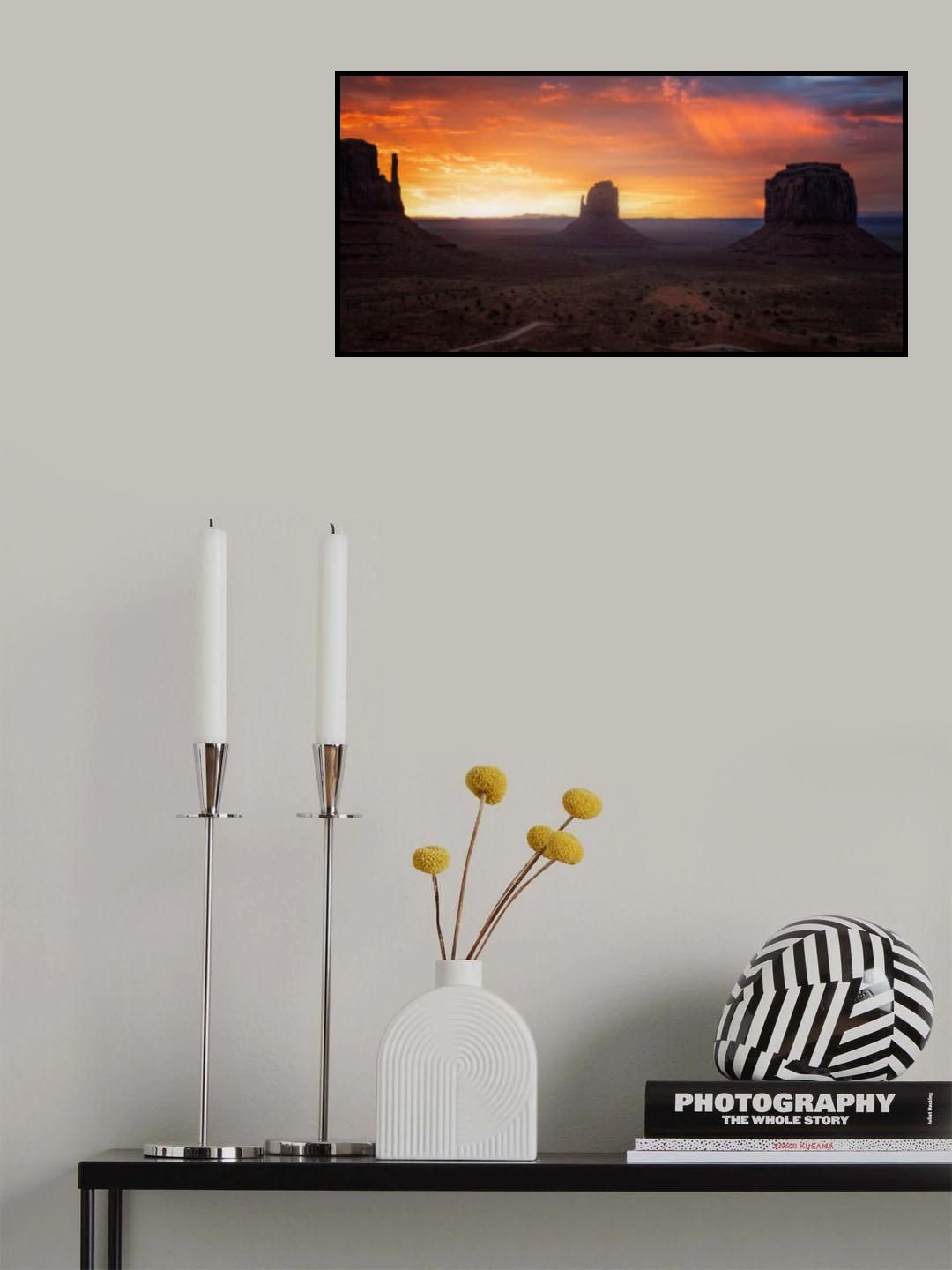 Majestic Sunrise Poster och Canvastavla