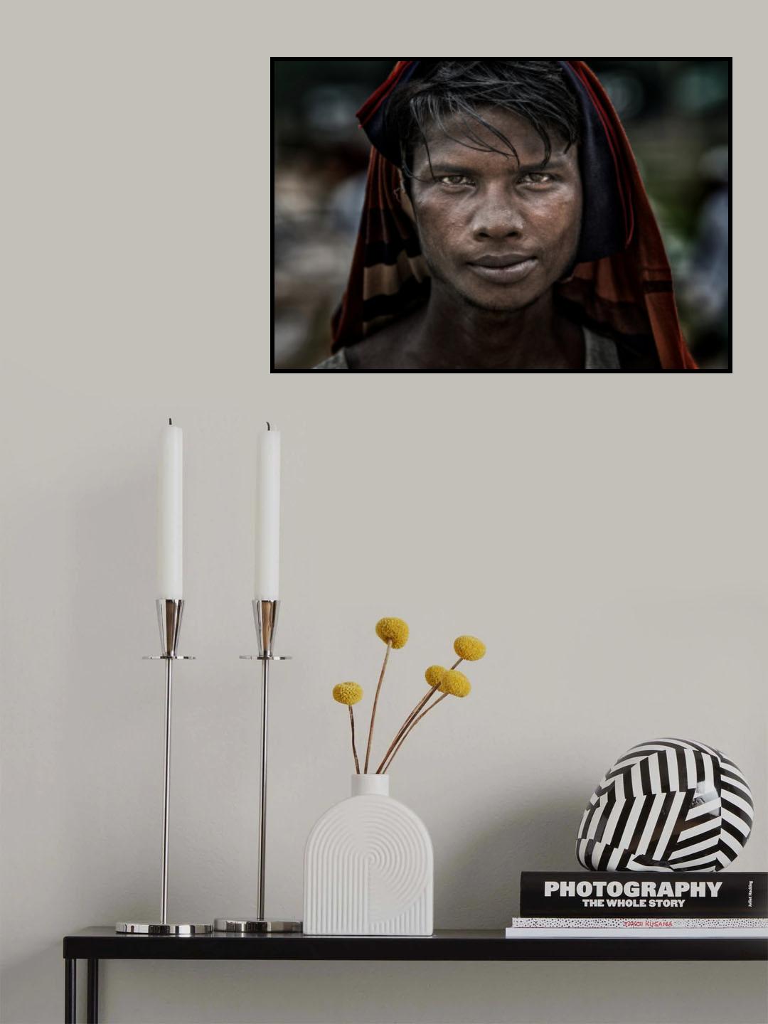Rohingya refugee man - Bangladesh Poster och Canvastavla