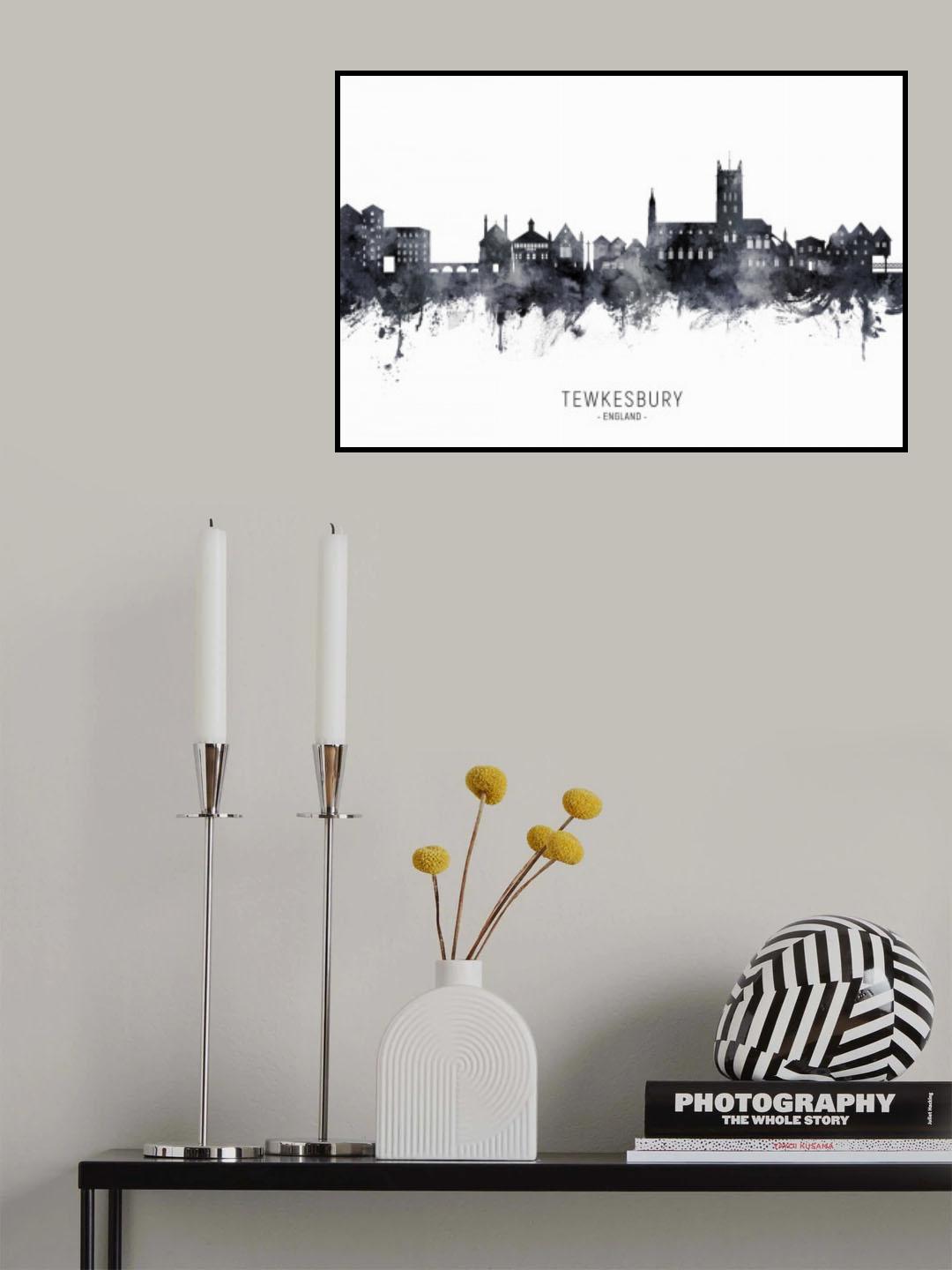 Tewkesbury England Skyline Poster och Canvastavla