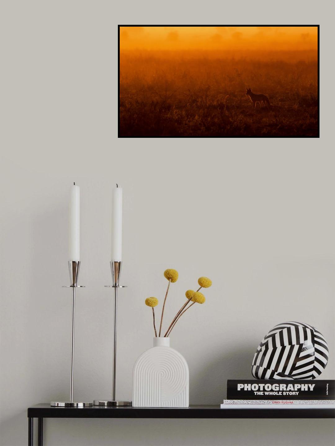 Morning Puppy Poster och Canvastavla