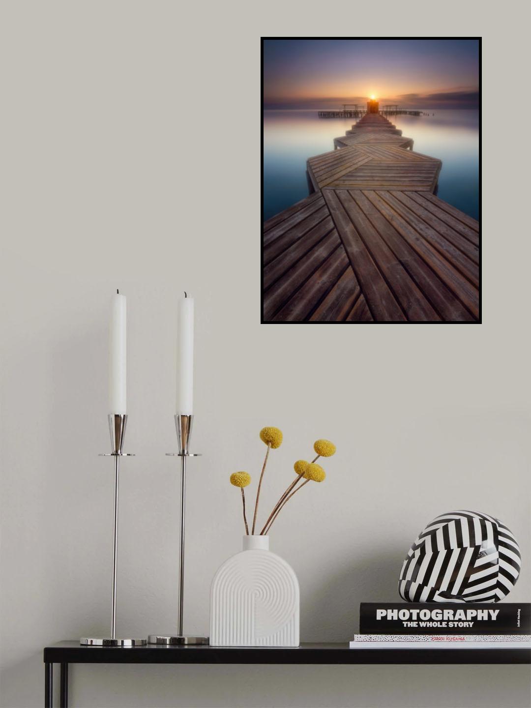 Palkway in the sun Poster och Canvastavla