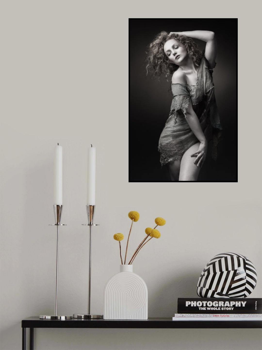 portrait in black and white Poster och Canvastavla