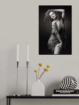 portrait in black and white Poster och Canvastavla