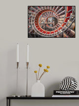Spiral in Bookstore (Horizontal) Poster och Canvastavla