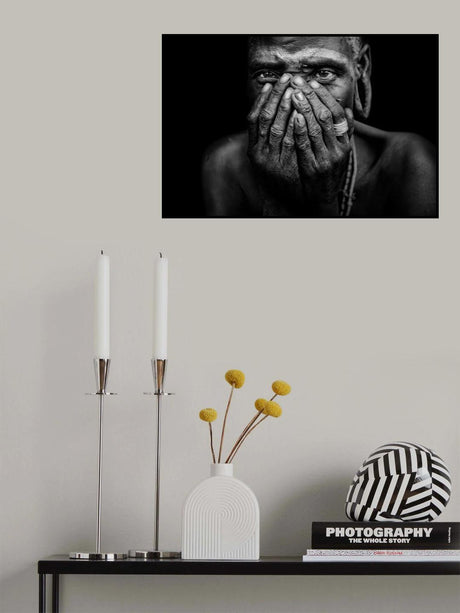 Woman from Mursi/face Poster och Canvastavla