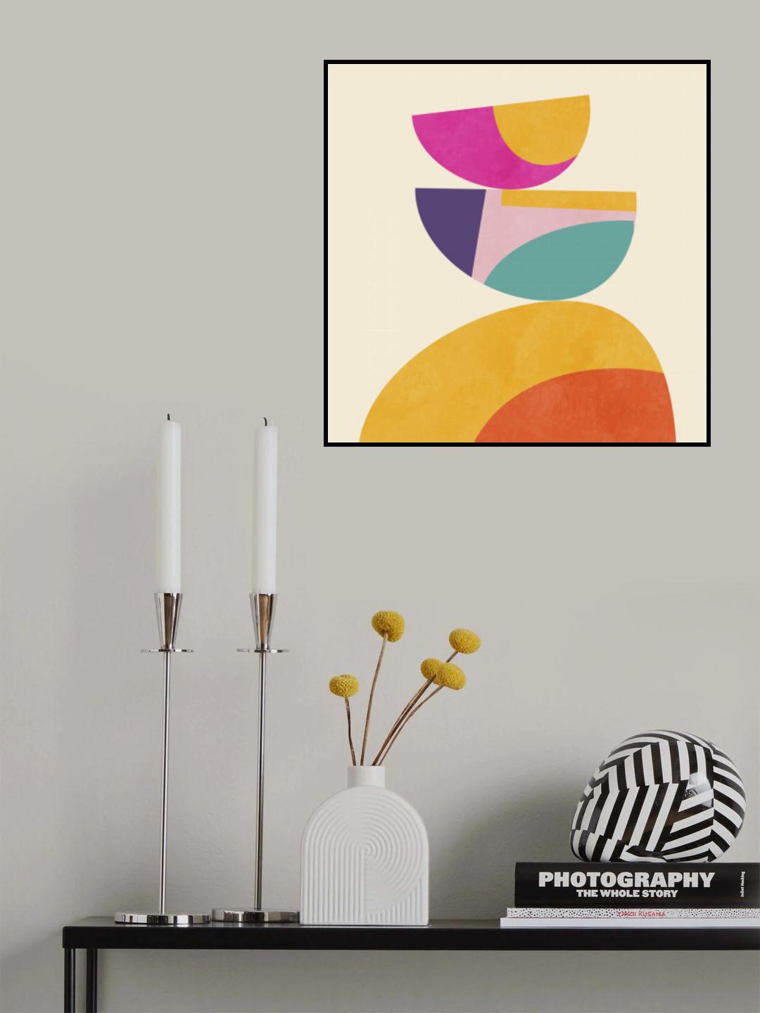 Pattern3 Mid Bunt 4 Poster och Canvastavla