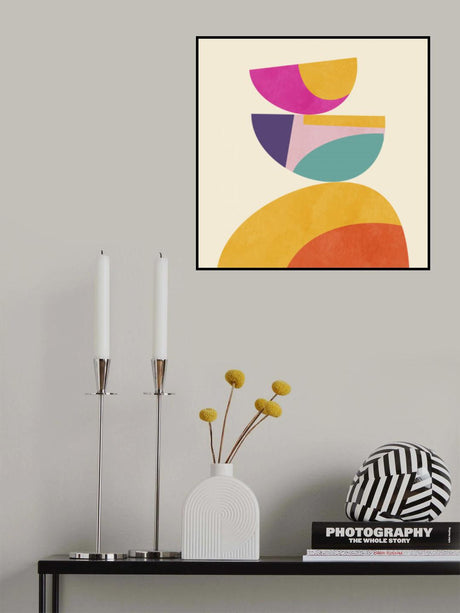 Pattern3 Mid Bunt 4 Poster och Canvastavla