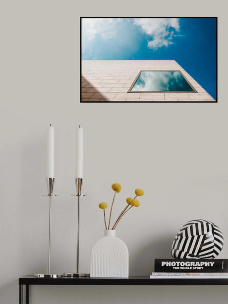 Blue with clouds Poster och Canvastavla