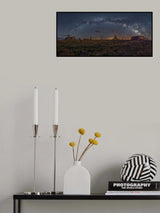 Milky Way over the Monument Valley Poster och Canvastavla