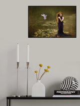 A moment of girl in the quiet of nature Poster och Canvastavla