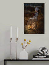 Evening in the village Poster och Canvastavla