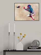 American Football Player Sport Art 10 Poster och Canvastavla