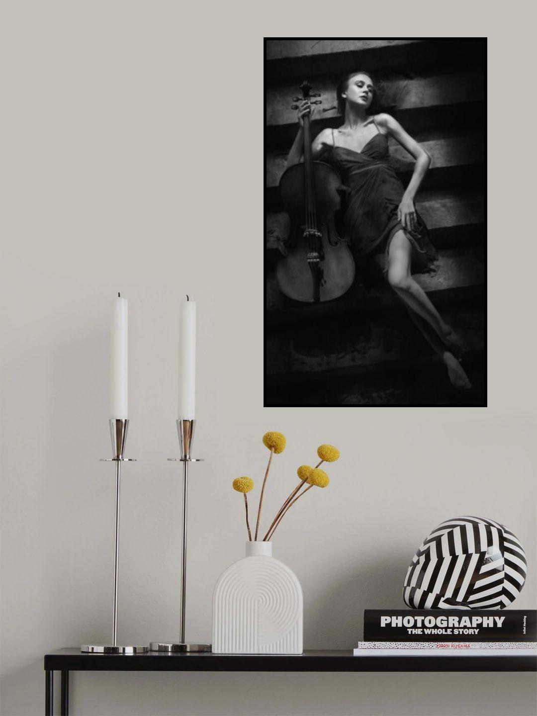 The Cellist Poster och Canvastavla