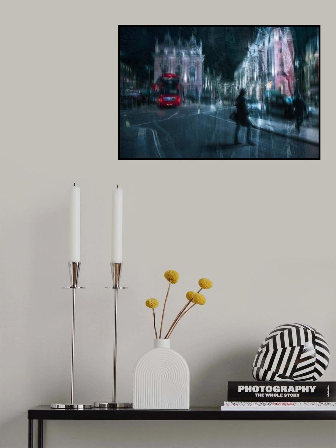 Bus to London Poster och Canvastavla