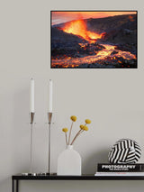 La Fournaise Volcano Poster och Canvastavla