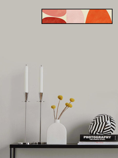 Warm Pastel Geometry Poster och Canvastavla