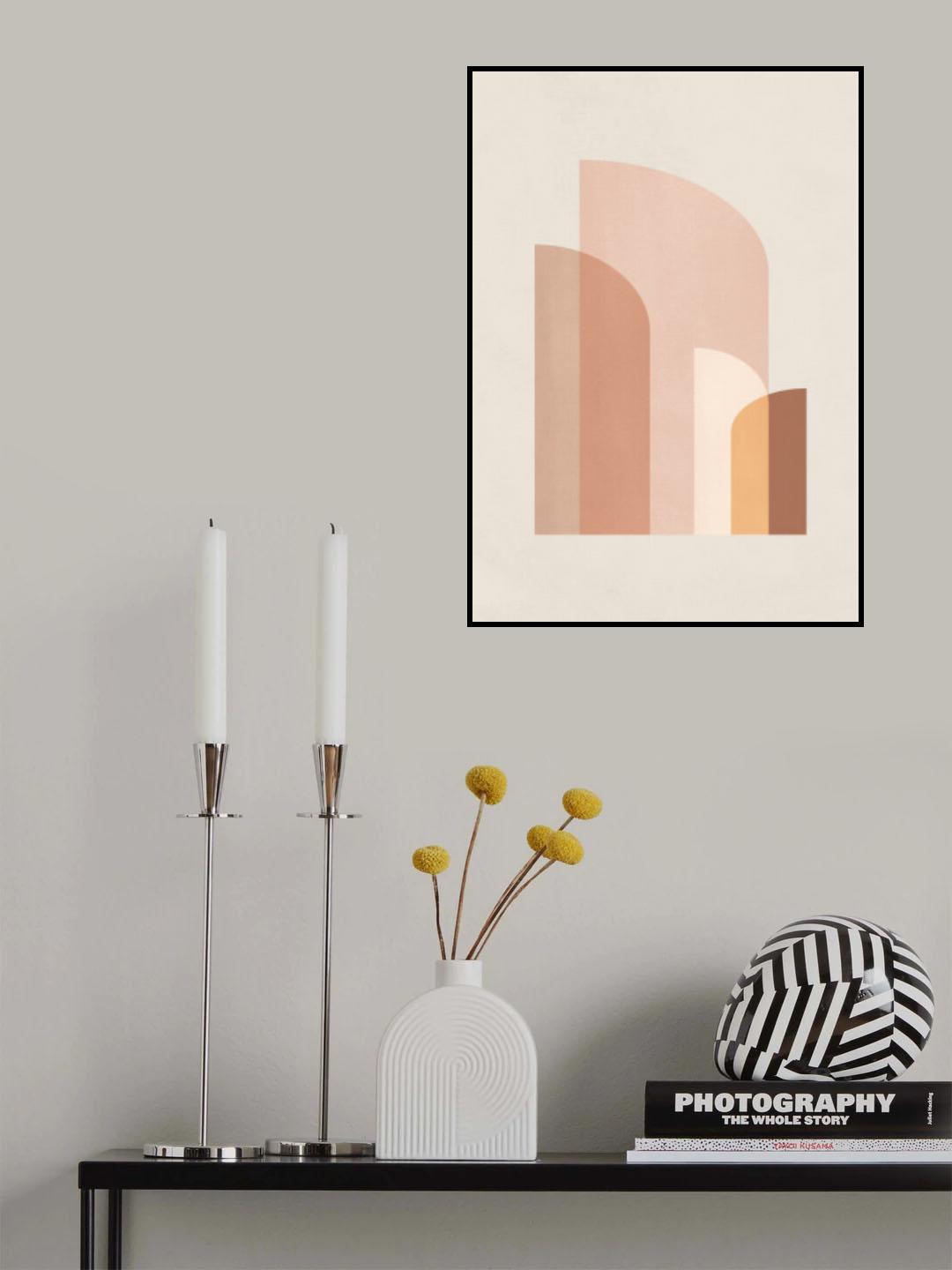 Retro Geometric IV Poster och Canvastavla