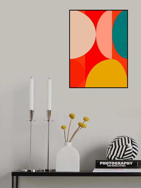 Mid Century Pastel 13 Poster och Canvastavla