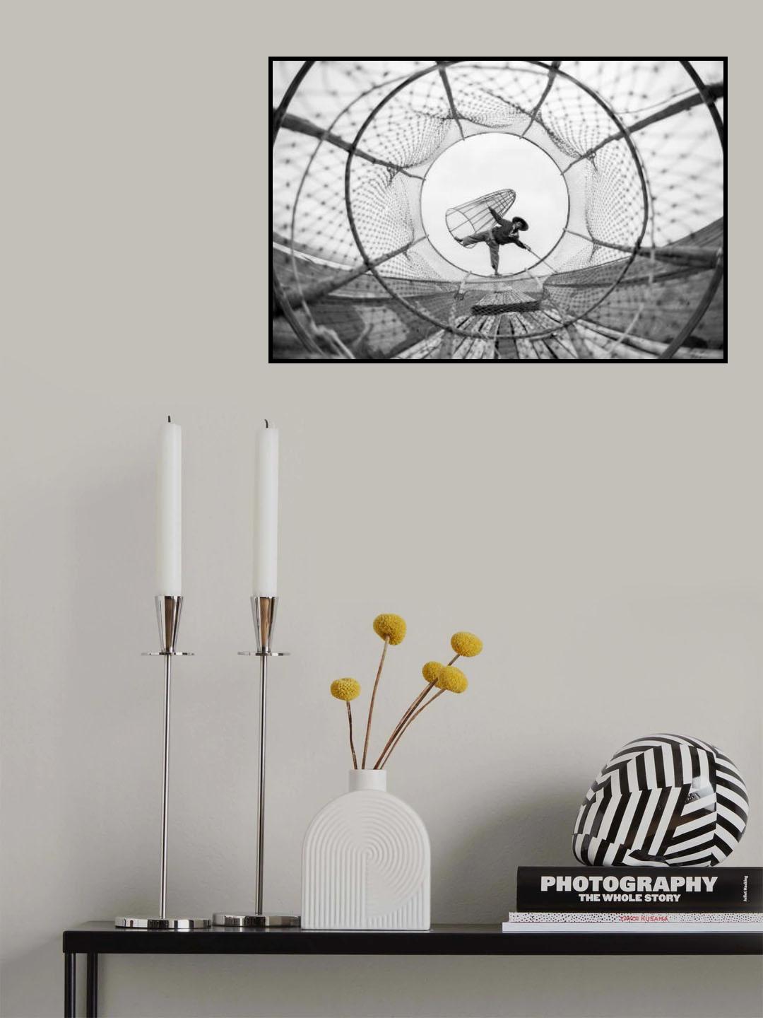 Through fish net Poster och Canvastavla