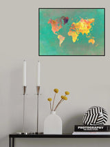 World map 28 Poster och Canvastavla