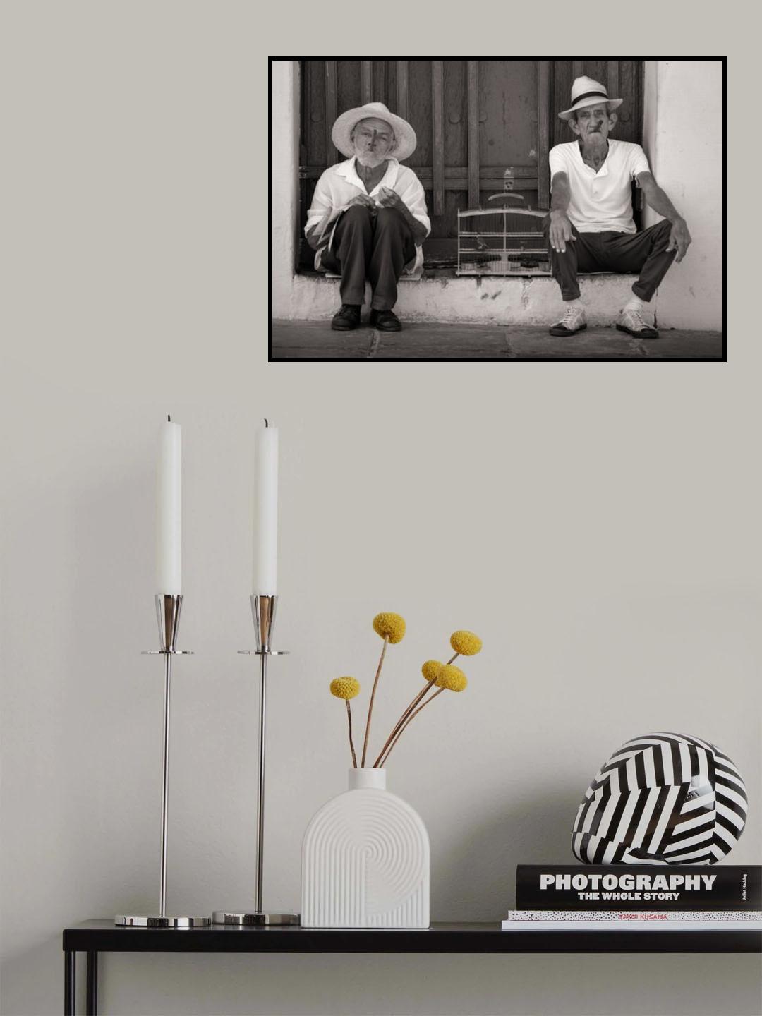 Two Amigos and their Bird Poster och Canvastavla