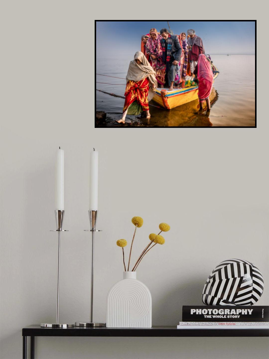 Pilgrims in India Poster och Canvastavla