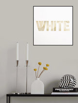 White Poster och Canvastavla