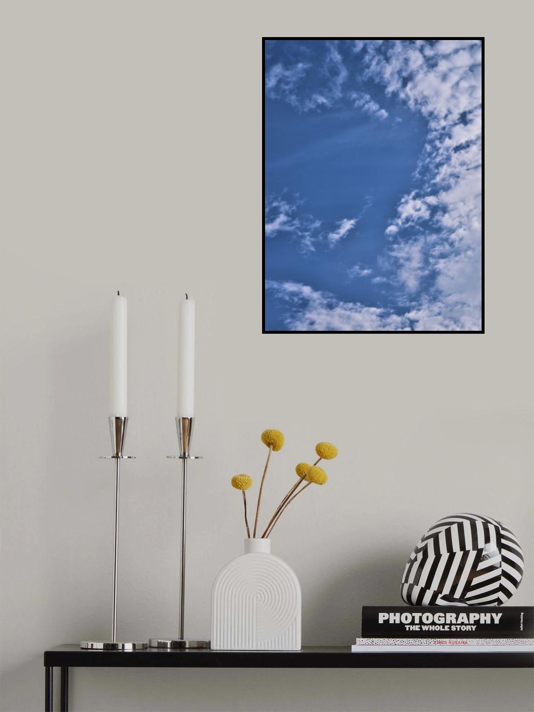 cloudy weather and sky background Poster och Canvastavla