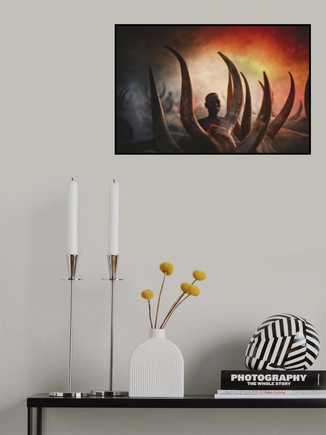 Mundari tribe Poster och Canvastavla