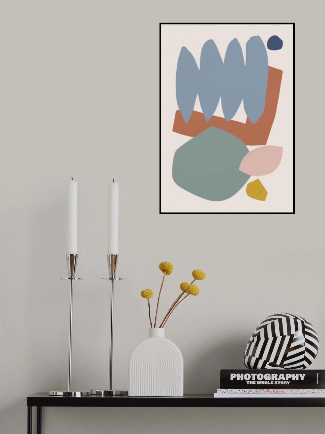 Collage Pastel II Poster och Canvastavla