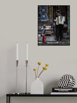 The Busker And The Boy Poster och Canvastavla