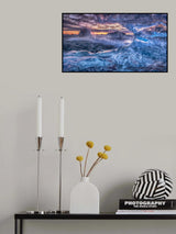 Melting blue crystal Poster och Canvastavla