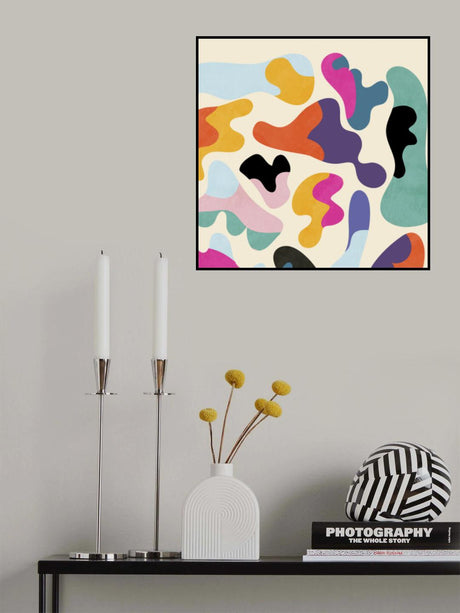 Pattern3 Mid Bunt 11 Poster och Canvastavla