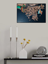 Colorful parked boats Poster och Canvastavla