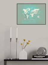 World map 35 Poster och Canvastavla