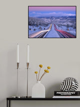 Driving in Winter Poster och Canvastavla