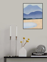 Tiny Against Mountains Poster och Canvastavla