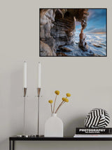 The first leg in frozen Bohai Sea Poster och Canvastavla
