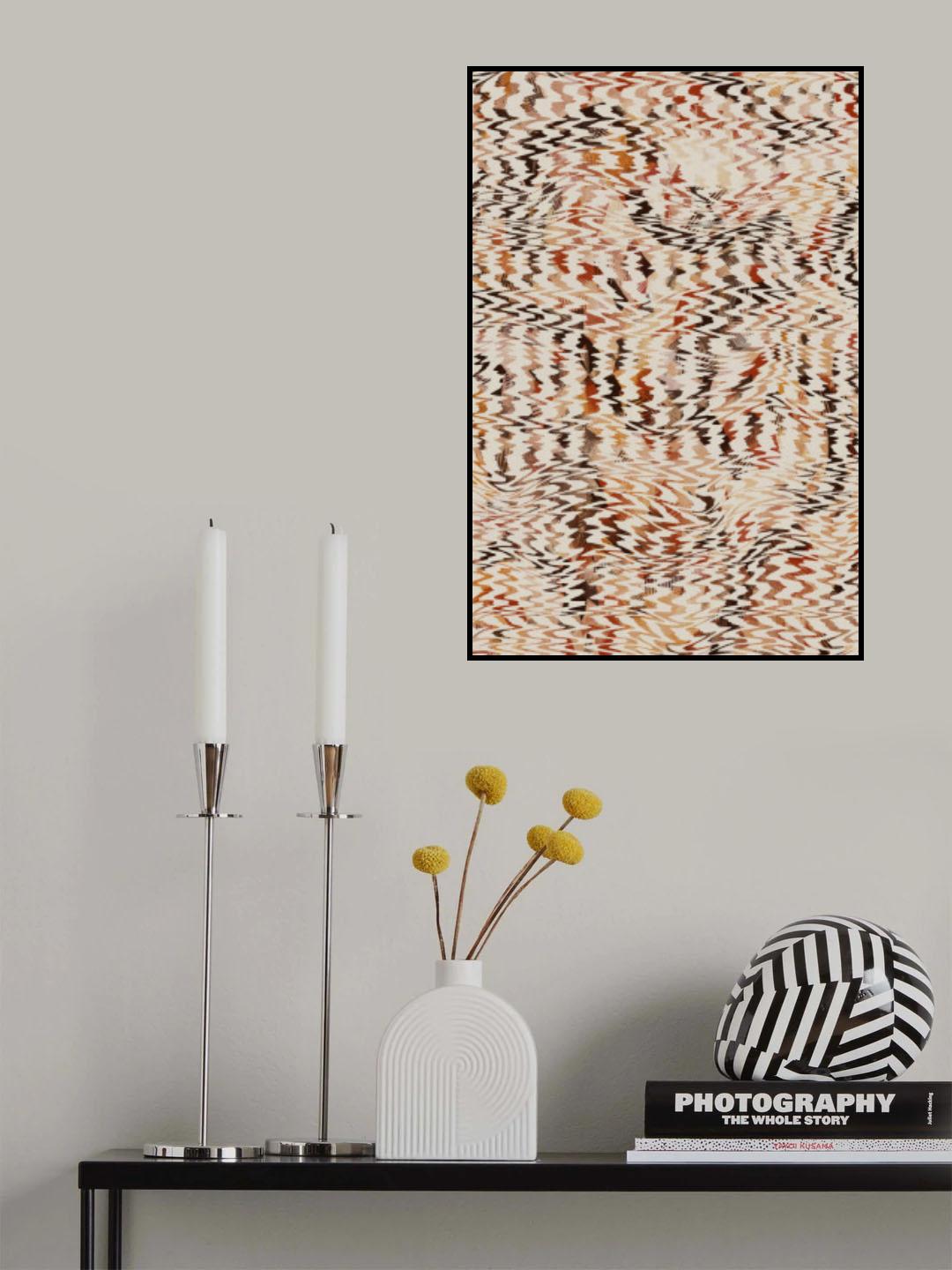Ethno Zig Zag Pattern Poster och Canvastavla