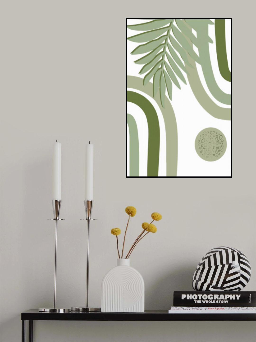 Green Boho Poster och Canvastavla