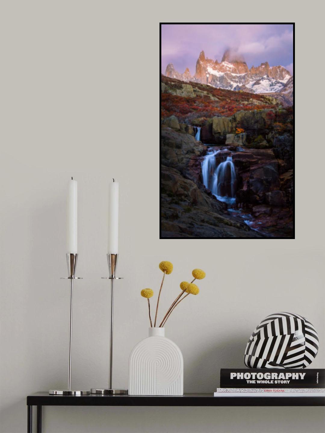 Fitz Roy and her Falls Poster och Canvastavla