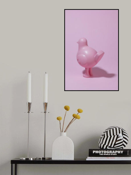 Pink pigeon says goodbye Poster och Canvastavla
