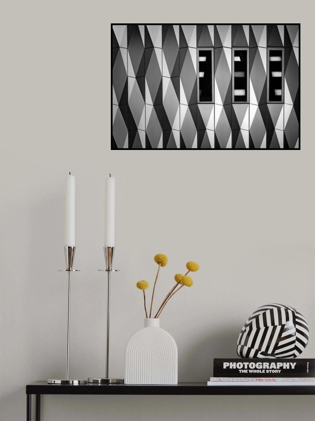 B&amp;W facade Poster och Canvastavla