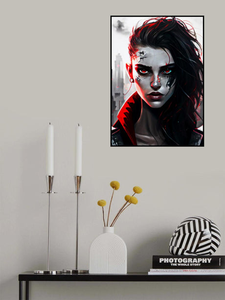 Girls Face Poster och Canvastavla