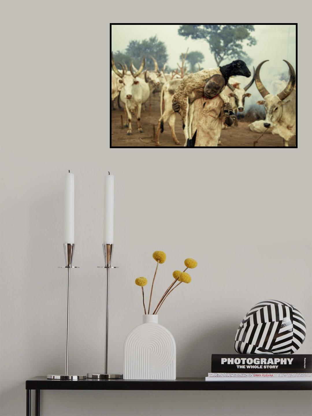 Boy from Mundari,Sudanese Poster och Canvastavla
