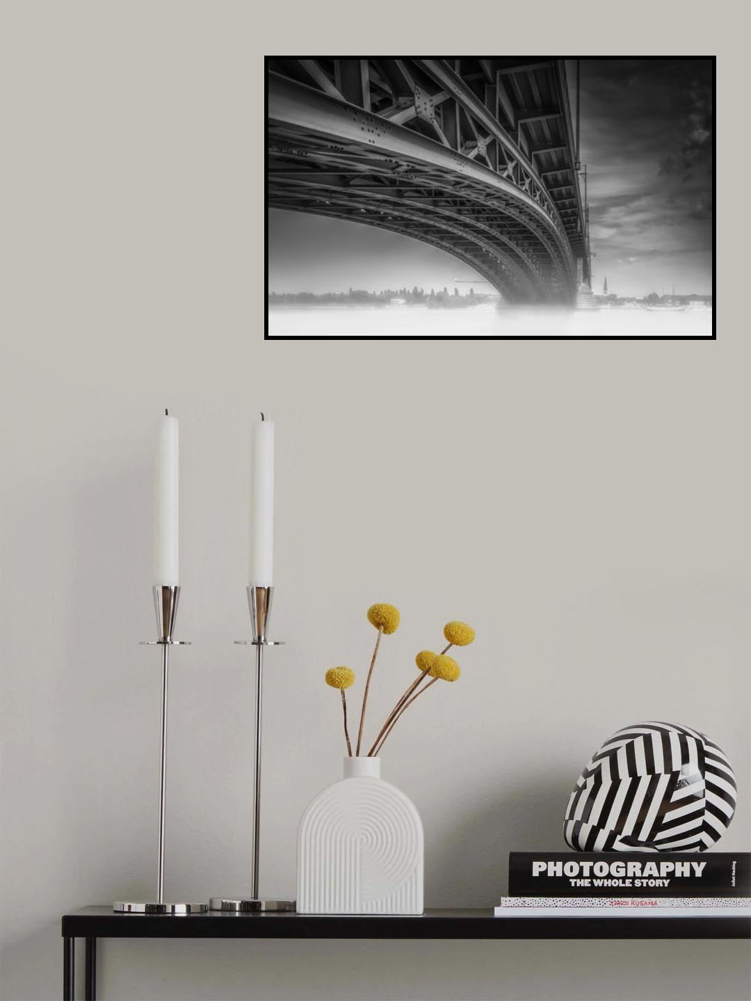 Theodor Heuss Brücke Poster och Canvastavla