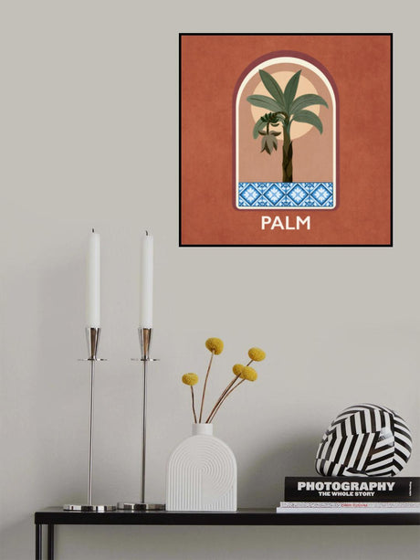 Green Sets Palm Poster och Canvastavla