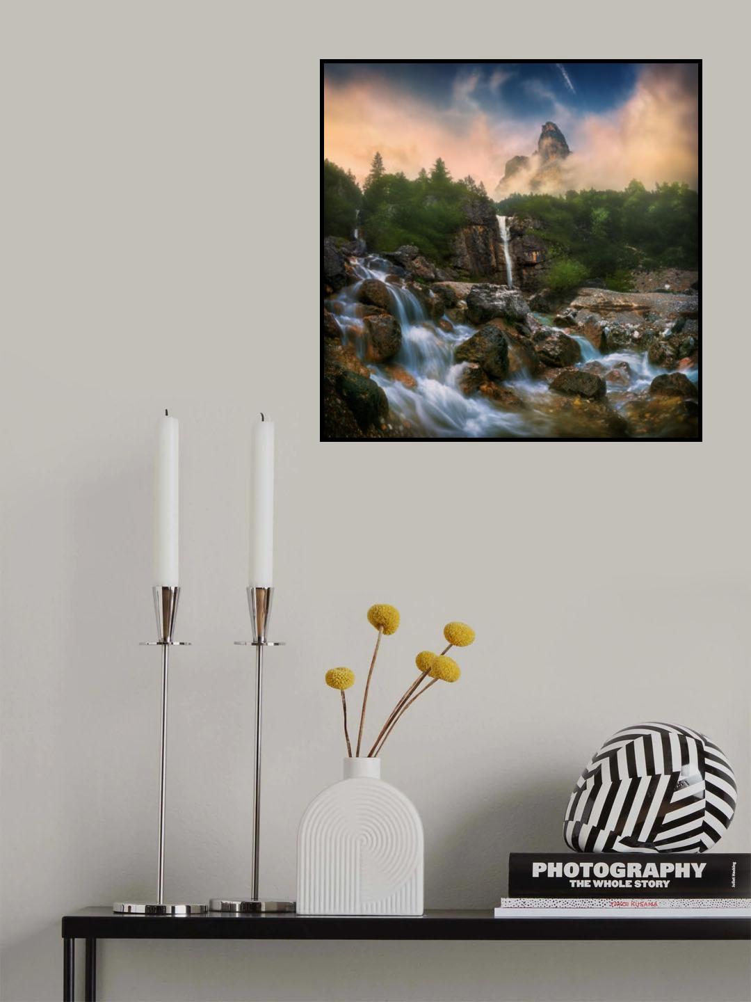 Waterfall... Poster och Canvastavla