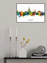 Wiesbaden Germany Skyline Poster och Canvastavla