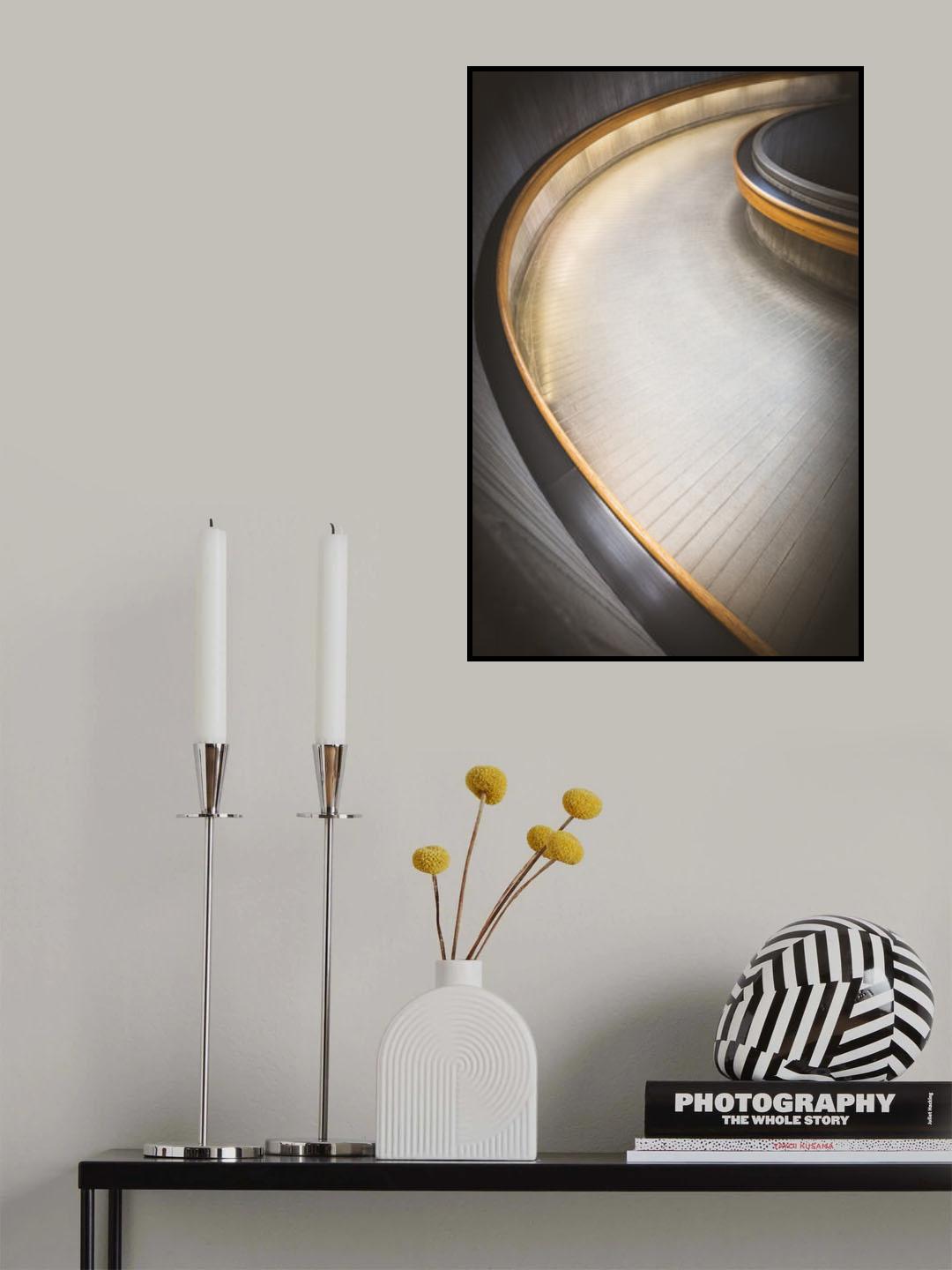 Staircase at Ottawa Train Station Poster och Canvastavla